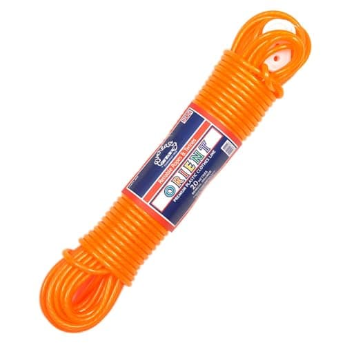 Image of EVERLASTO Quality 20m 'Orient' PVC Clothes/Washing Line 4.8mm Thick (ORANGE)