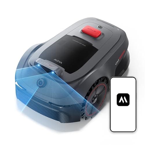 Image of MOVA ViAX 500 Robot Lawnmower without Boundary, Recommended 500 ㎡, AI-Assisted Auto Mapping, U-Shape Path Planning, Dual-Vision Obstacle Avoidance, Edge Cutting, Complex Terrain, App Control
