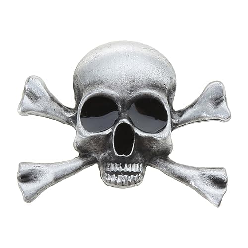 Image of Gothic Skull Dagger Badge Pin Fashion Brooch Retro Clothing Decoration Lapel Hip Hop Rock Halloween Party Gothic Clothes Pin Clothes, フリーサイズ