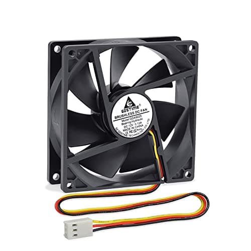 Image of GDSTIME 12V CPU PC Fan 92mm Computer Fan 3 Pin 92 x 25mm CPU Cooler 9CM 9225 DC Brushless Cooling 12V Case Cooler For PSU Inverter GPU Cabinet