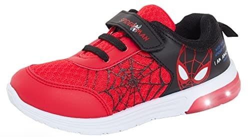 Image of Boys Spiderman Light Up Trainers Red EU 29 / UK 11