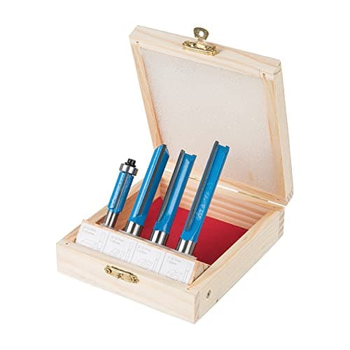 Image of Silverline 250589 Kitchen Router Bit Set 4pce 12 and 8 mm