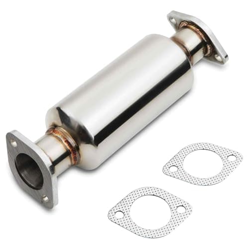 Image of Gravity Performance Exhaust Decat Pipe 370mm Compatible With Honda Civic FN Type S 2.2 CTDI 06-10 Performance T304 Stainless Steel High Flow Race De-Cat