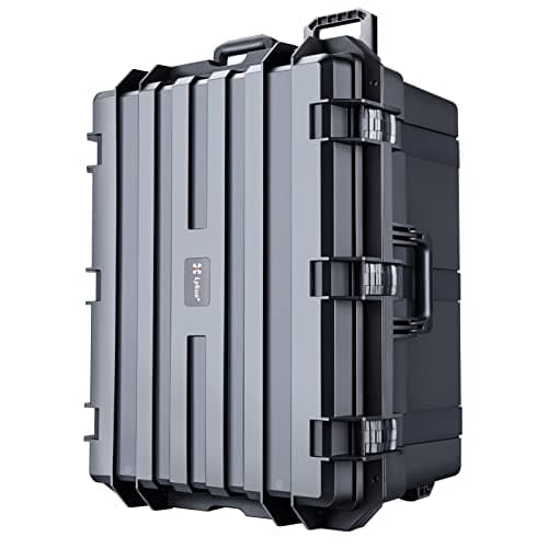 Image of Lykus HC-7240 Large Waterproof Hard Case with Wheels and Customisable Foam, Interior Size 72x55x39.7 cm, Suitable for Cameras, Lenses, Electronic Equipment and More