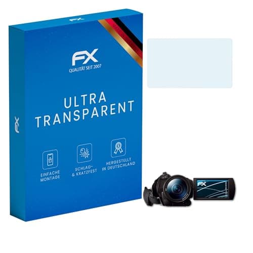 Image of atFoliX Screen Protection Film compatible with Sony FDR-AX700 Screen Protector, ultra-clear FX Protective Film (3X)