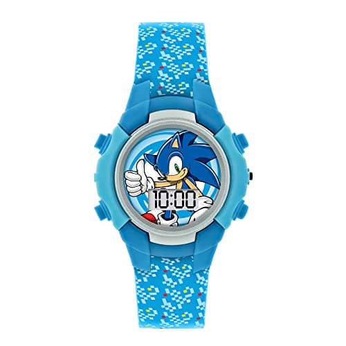 Image of Sonic Sega the Hedgehog Blue Flashing LCD Watch SNC4036