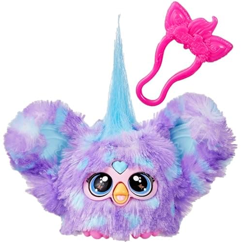 Image of Furby Furblets Groo-Vee Mini Electronic Plush Toy, Purple and Blue