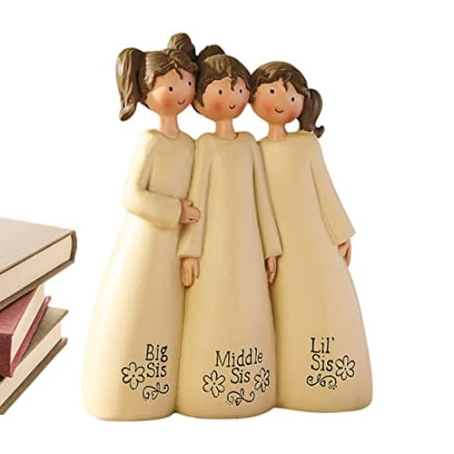 Image of Friend Angel Figurines,Sister Statues and Figurines | Handcrafted Friendship Sculpture Precious Twins Fairy Moments Statues for Home