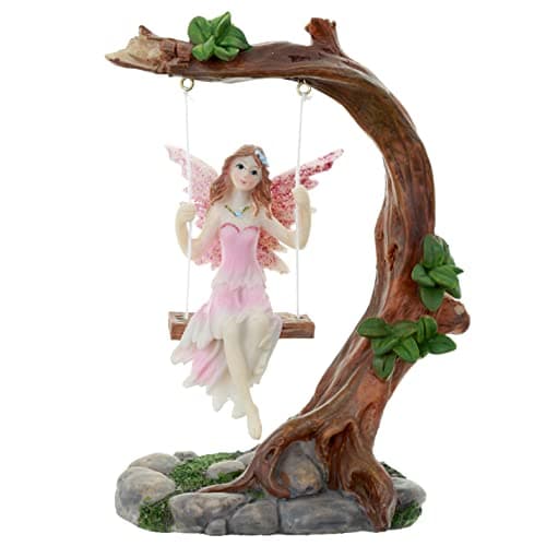 Image of Flower Fairy Swing Figurine