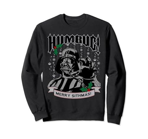 Image of Star Wars Darth Vader Bah Humbug Merry Sithmas Christmas Sweatshirt