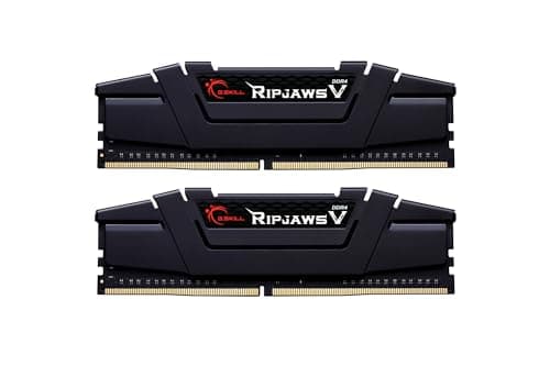 Image of G.SKILL Ripjaws V Series (Intel XMP) DDR4 RAM 32GB (2x16GB) 3600MT/s CL18-22-22-42 1.35V Desktop Computer Memory UDIMM - Black (F4-3600C18D-32GVK)