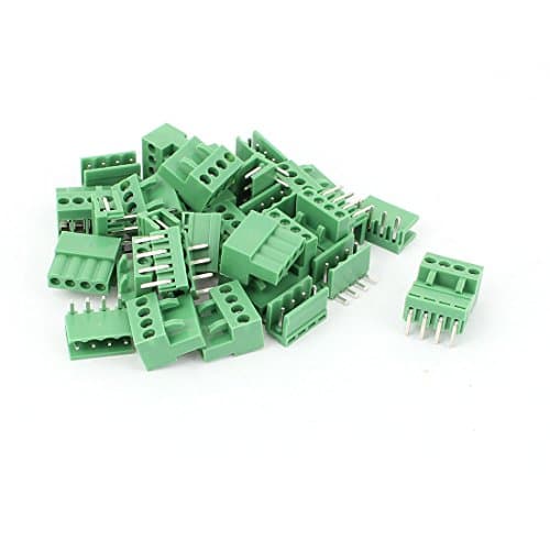 Image of Sourcingmap 16 Pair 3.96mm Pitch 4 Pin PCB Pluggable Terminal Block Connector