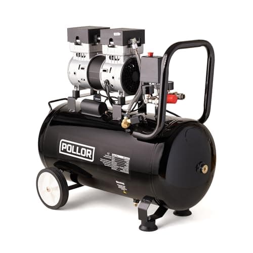 Image of POLLOR 50L Air Compressor Low Noise Oil Free Electric Portable 5.2CFM with Pressure Regulator (50L)