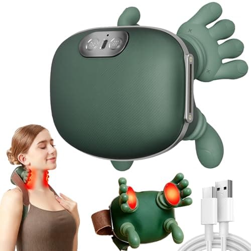 Image of Neck Massager, Back Massager, 3 Massages Levels & 2 Heating Levels, Shoulder Massager for Pain Relief, 4D Real Hands Massager, Neck Massager for Neck Pain for Women Men Mum Dad