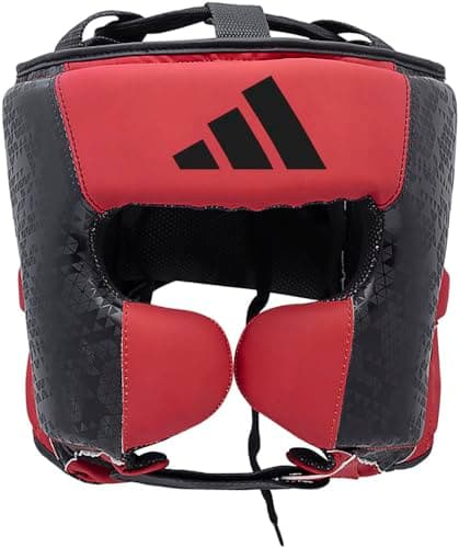 Image of Adidas Combat Sports Boxing Martial Arts Headguard Combat 50 Training Headgear ADIC50HG Vivid Red/Black L
