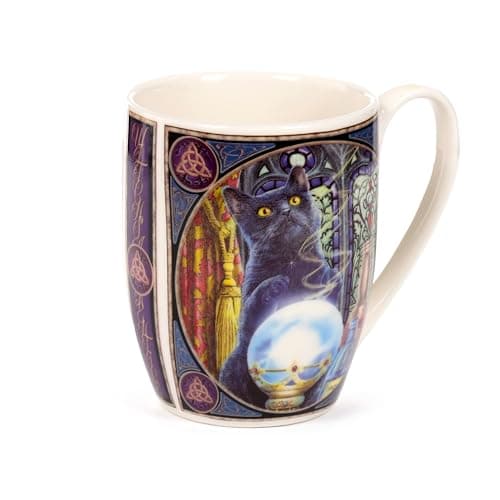 Image of Puckator Lisa Parker The Witch's Apprentice Cat Porcelain Mug - Funny Home Accessories - Cute Gifts for Girlfriend - Large Mugs for Men Women Hot Drinks - Cute Cups Presents Secret Santa Gift Cup Set