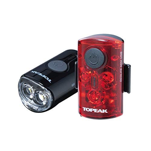 Image of Topeak Bicycle Light Combo Whitelite Mini/Redlite Mini Usb Black