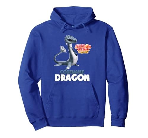 Image of Dragon Mania Legends Codename Dragon Pullover Hoodie, Adult Unisex, Royal Blue, XXL