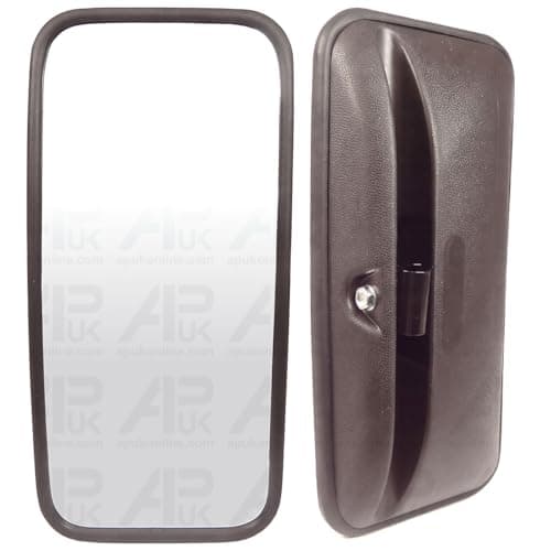 Image of Universal Mirror Head & Glass 355 x170mm Tractor Lorry Digger Replacement for JCB Bus Wing