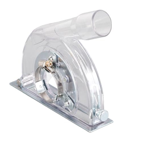 Image of Ejoyous Dust Shroud for 100-150mm Angle Grinder & 115-125mm Saw Discs, Transparent PC Dust Extraction Guard