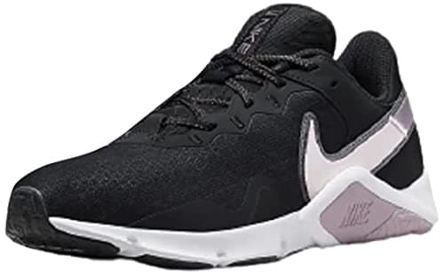 Image of Nike Women's Legend Essential 2 Gymnastics Shoes, Off Noir Plum Fog Black White, 3.5 UK