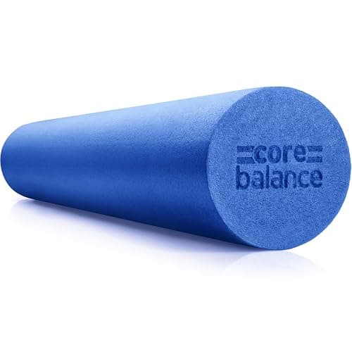 Image of Core Balance Foam Roller Massager 90cm Long Medium Density EPE Muscle Massage (90cm - Blue)