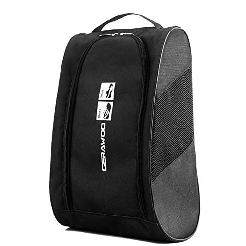 Image of Portable Football Boot Bag, Premium Golf Rugby Boot Shoe Bag for Men Women Boys Girls (Black)