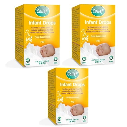 Image of 3 X 7ml - Colief Infant Drops | Lactase Enzyme Drops | Natural Colic Relief for Babies | Reduces Bloating, Wind and Crying.
