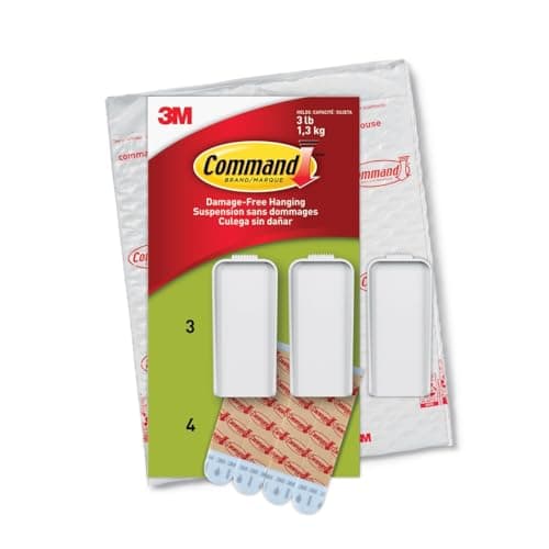 Image of Command PH044-3NA Large Canvas Hangers, Indoor Use, 0
