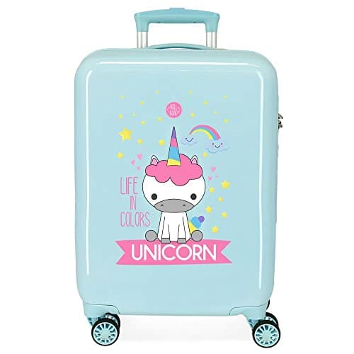 Image of Roll Road Little Me Green Cabin Suitcase 38x55x20 cm Rigid ABS Combination lock 34 Litre 2.5 Kg 4 Double Wheels Hand Luggage