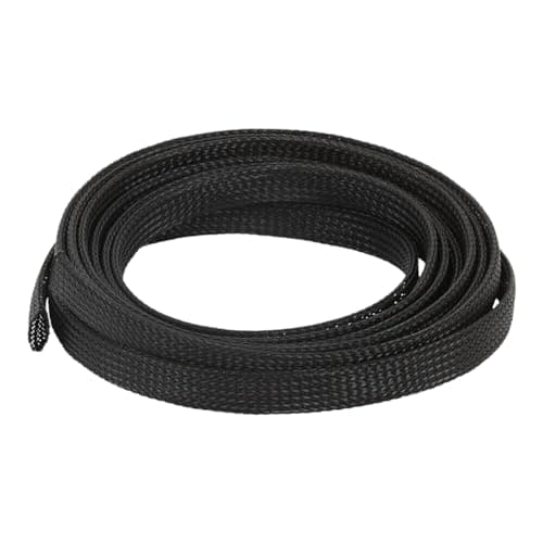Image of 1 Metre - 25mm Expandable Cord Protector Wire Loom Tubing Cable Tidy Sleeving for USB Power Cord Video Audio Cable Protect From Chewing Cords