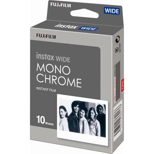 Image of instax WIDE instant Film Monochrome, 10 shot pack, suitable for all instax WIDE cameras and printers