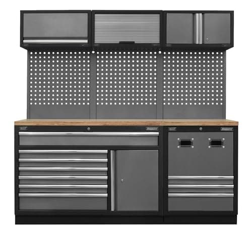 Image of Modular Storage System Combo - Pressed Wood Worktop