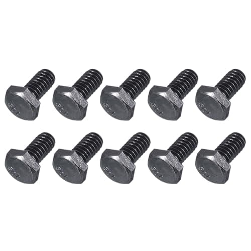 Image of METALLIXITY Hex Head Bolts (1/4-20 x 1/2") 10Pcs, 304 Stainless Steel 18-8, Fully Threaded, External Hex Drive, Hex Head Screw Bolt, Black Oxide