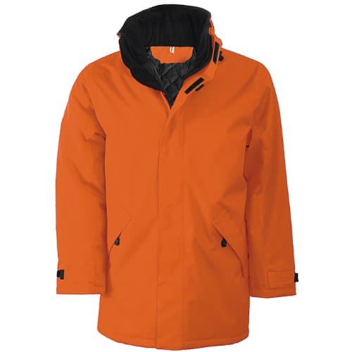 Image of Kariban Mens Parka Performance Jacket (L) (Orange/Black)