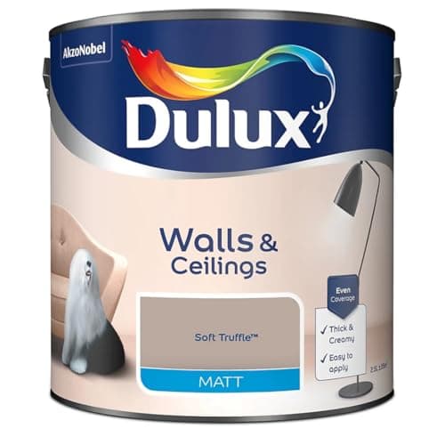 Image of Soft Truffle Walls & Ceilings Matt Emulsion Paint 2.5L – Smooth Creamy Finish, Quick Dry, Low VOC, Easy Application for Interior Walls & Ceilings