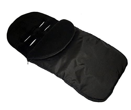 Image of Universal FOOTMUFF Baby Cosy Toes Fit All Pushchair Buggy Car Seat Plain Colour_Black