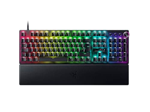 Image of Razer Huntsman V3 Pro - Analog Optical Esports Gaming-Keyboard - Snap Tap - Rapid Trigger - Quick Onboard Adjustments - Multi-function Dial & Dedicated Control Buttons - QWERTY UK Layout | Black