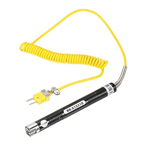 Image of sourcing map K Type Surface Thermocouple Temperature Probe Sensor Stainless Steel -58 to 932°F (-50 to 500°C) 5.6ft 15x15mm