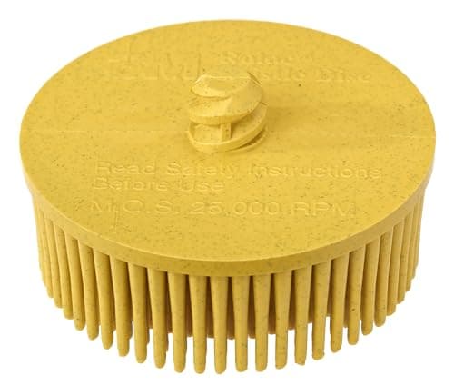 Image of Scotch-Brite Roloc Bristle Disc RD-ZB, Yellow, 50 mm x 15.8 mm, P80, 07525