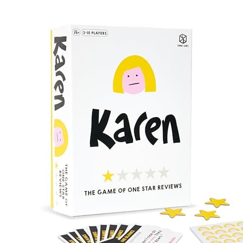 Image of Format Games Karen Board Game – Funny Party Game for Adults and Teens Based on Real One-Star Reviews – Hilarious Gift, 3–10 Players, 14+, 30–45 Mins Play, Bluff & Guess Social Game