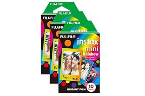 Image of Fujifilm Instax Mini Rainbow Photo Film 30 Pack