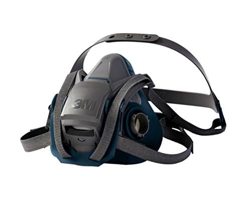 Image of 3M Reusable Half Face Mask 6502QL Reliable Protection In Harsh Working Environments - 1x Respirator Mask, Black, Medium