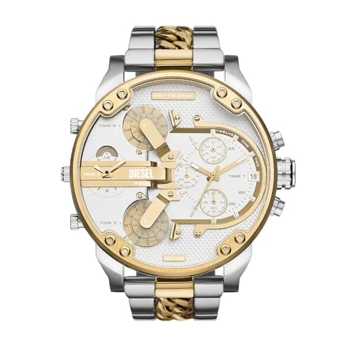 Image of Diesel Mr. Daddy Watch for Men, Quartz Multifunctional Movement with Stainless Steel Strap