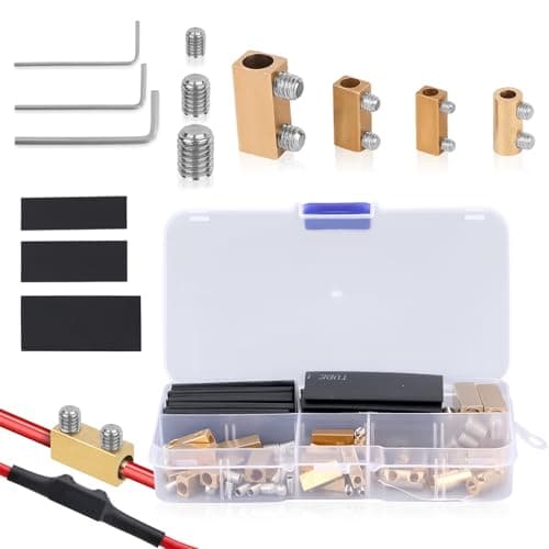 Image of 35pcs Quick AWG Wire Connectors Kit, 2 4 6 8 10 12 Gauge Wire Crimp Connectors Quick Wiring Electrical Connection Terminal Battery Electric Cable Splice Kit for Home Appliances Power Industry