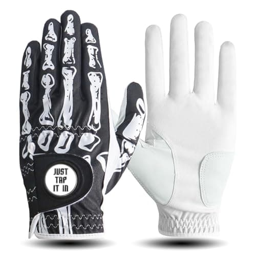 Image of AXKAL Golf Gloves Men Left Hand Microfiber Premium All Weather Weathersof Grip Pack, Mens Golf Glove Comfortable Soft Outdoor (Black, L)
