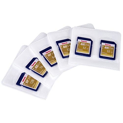 Image of Hama Self Adhesive Sleeves for SD/MMC/xD/Memory Stick Memory Cards - White