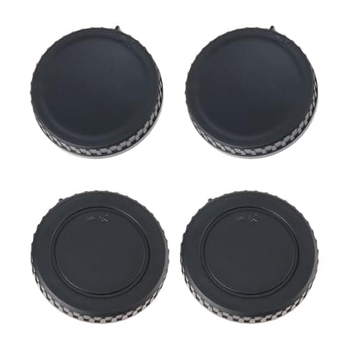 Image of SG Store 2x Camera Body Cap and Rear Lens Cap Compatible with Nikon 1 Mount J1 V1 BF-N1000 LF-N1000 Series