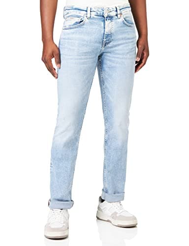 Image of BOSS Men's Delaware Bc-l-c Jeans Trousers, Bright Blue433, 38 W/30 L