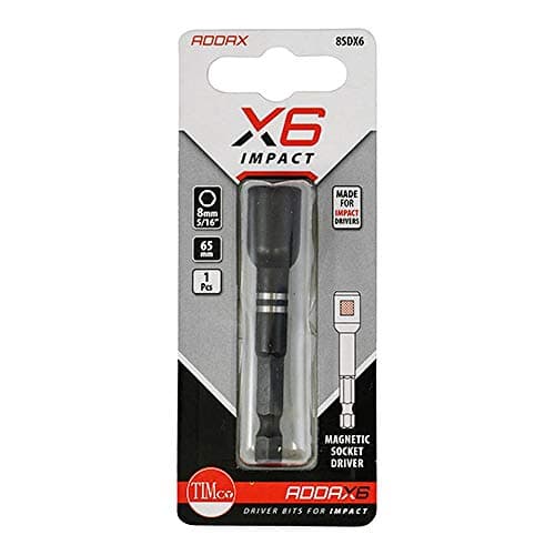 Image of TIMCO X6 Impact Magnetic Socket Driver - 8mm x 65mm